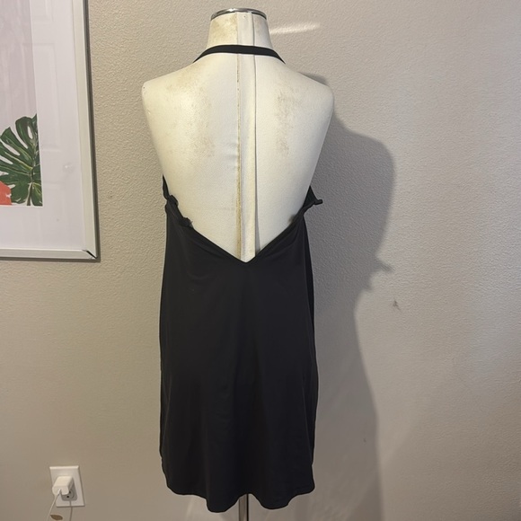 Patagonia Criss Cross Black Halter Mini Dress - Picture 4 of 5